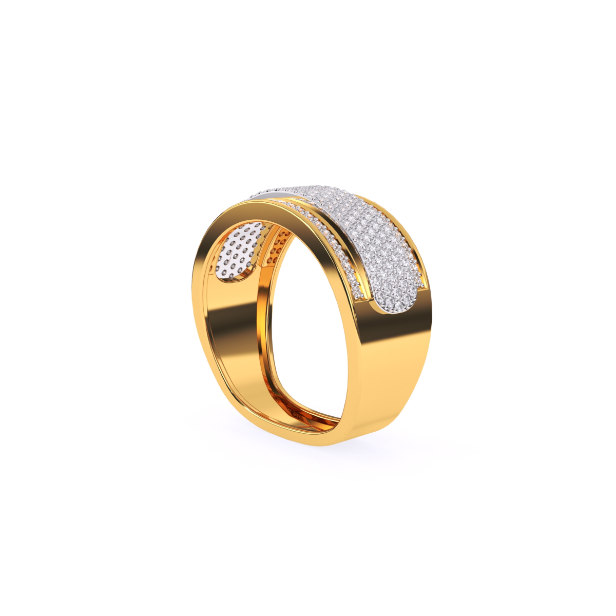 Elegant Diamond Confident Men’s Ring